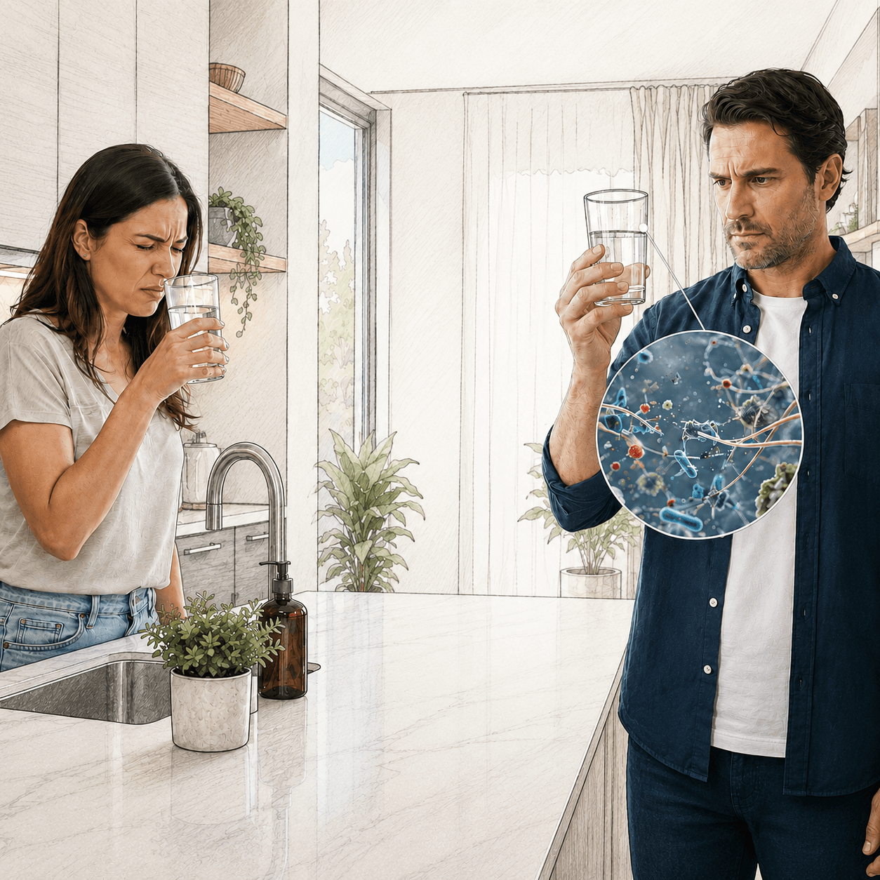 Green Whole Home Water System Hero Background Mobile