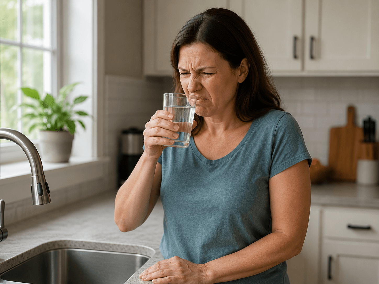 Chlorine taste or smell