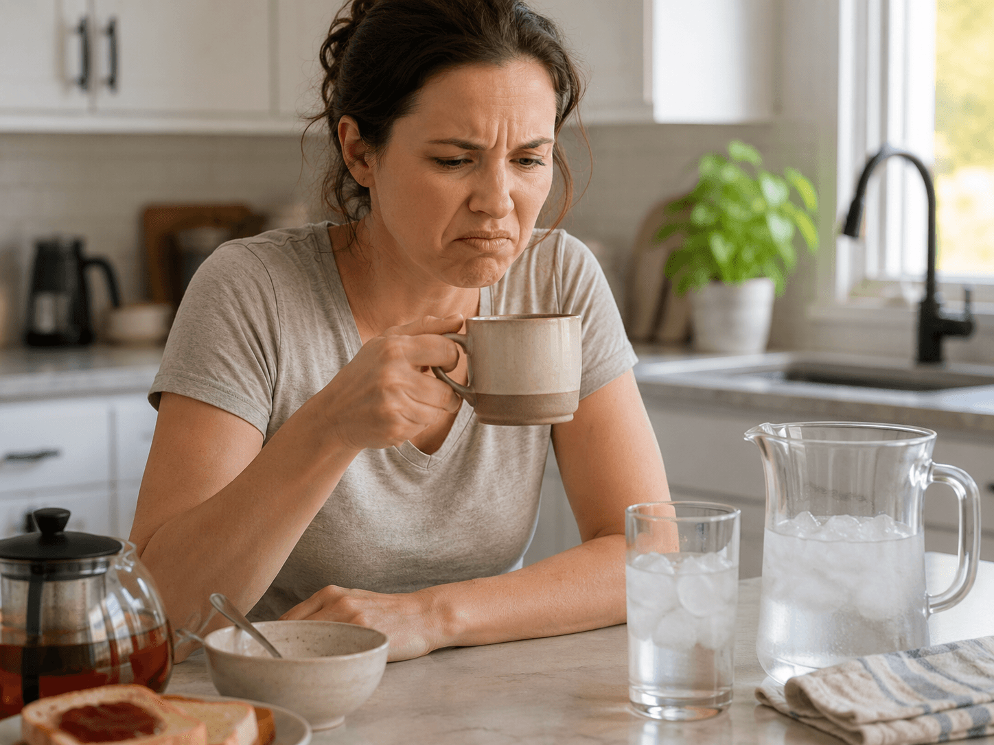 Coffee, tea, or ice tastes off