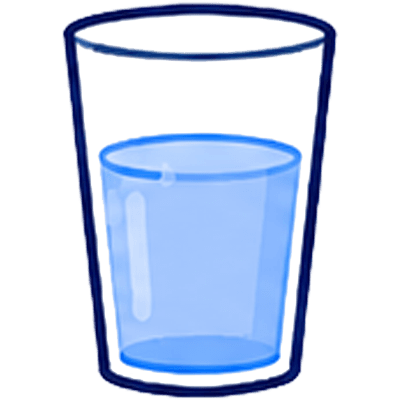 Filtered drinking water icon