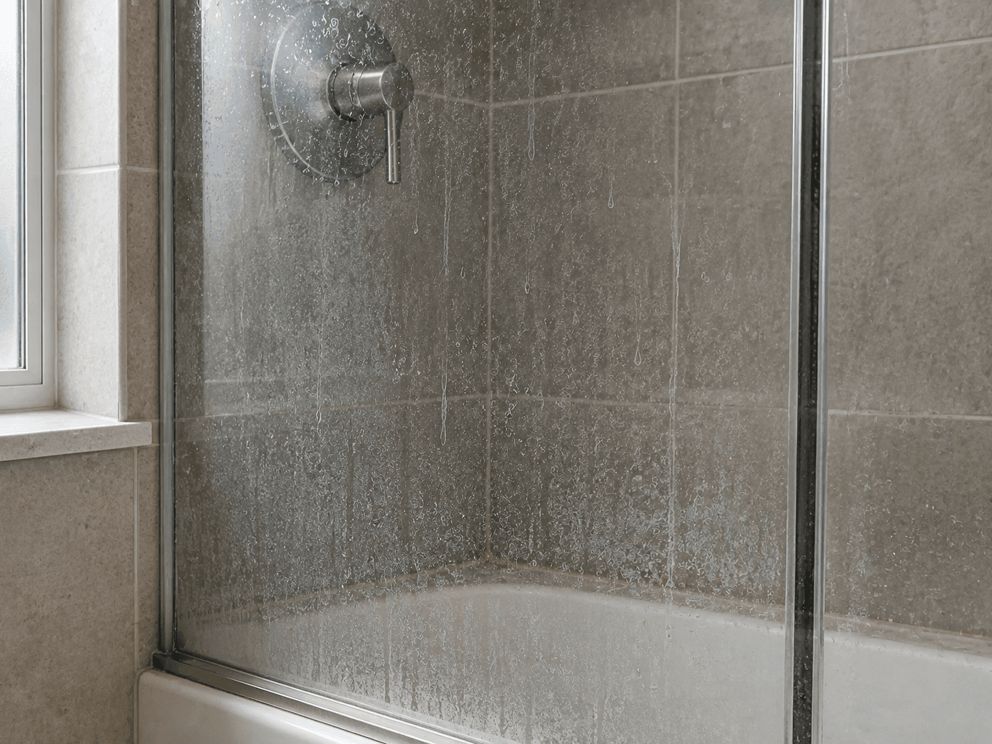 Shower wall scum